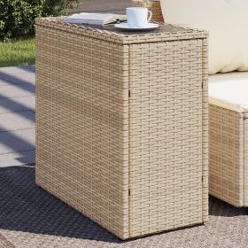 Garden Side Table Beige, Black