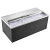 VEVOR Drop in Ice Chest, 36"L x 18"W x 14"H Stainless Steel Ice Cooler, Commercial Ice Bin with Sliding Cover, 40.9 qt Outdoor Kitchen Ice Bar, Drain-