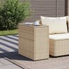 Garden Side Table Beige, Black