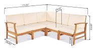 PERLA 6-PCS SOFA SET, CREAM