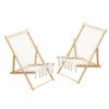 Set of 2 Weaving Chair, with Handwoven Rope for Patio, Living Room, Garden, Balcony