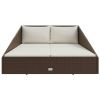 Garden Bed Brown 43.3"x78.7" Poly Rattan