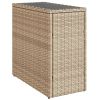 Garden Side Table Beige, Black