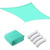 16'x12' Rectangle Sun Shade Sail/ Pearl Aqua
