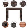 Free shipping Bar Stool-Table and Chair Set of 5 Brown Gradient  YJ