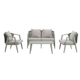 U_STYLE Durable and Comfortable Outdoor Seating Set,Suitable for Patios, Lawns, and Poolsides (Color: as Pic)