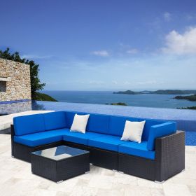 7 pcs /6 pcs/5 pcs/4 pcs Outdoor Weaving Rattan Sofa Set XH (size: 6 PCS)