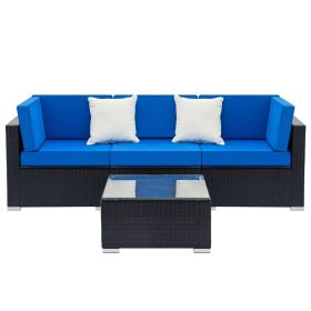 7 pcs /6 pcs/5 pcs/4 pcs Outdoor Weaving Rattan Sofa Set XH (size: 4 PCS)