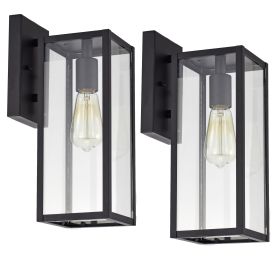 2 Pack outdoor wall light (size: large)